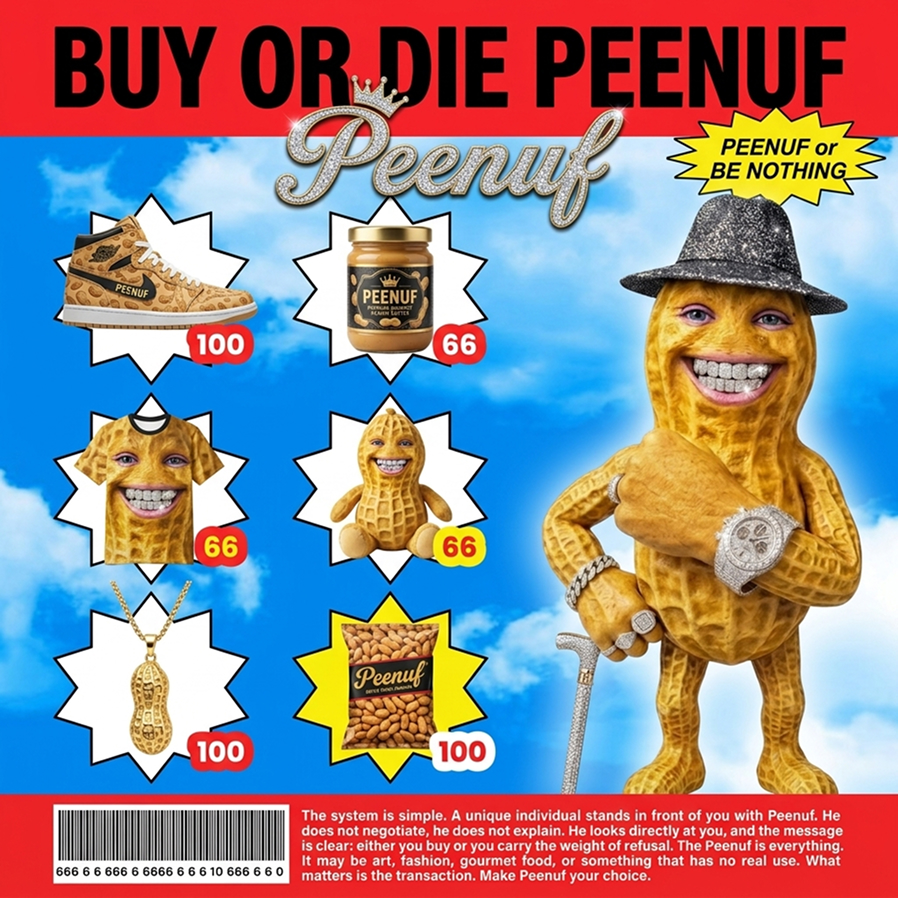 Peenuf merchandise catalogue