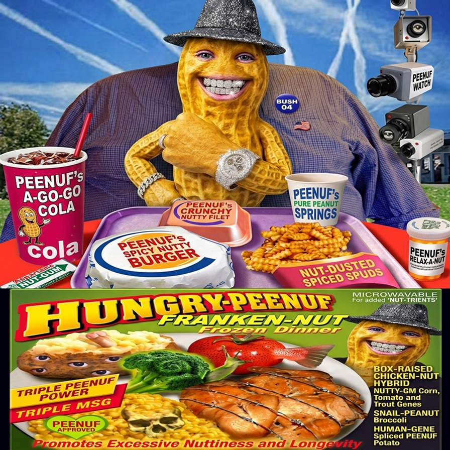 Hungry Peenuf franken-nut frozen dinner